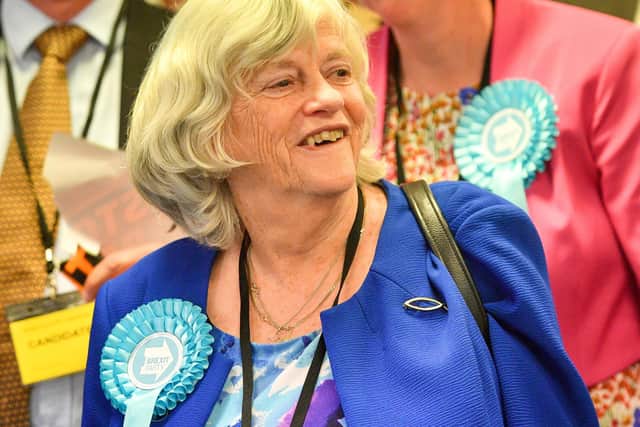 Ann Widdecombe will attend an anti-Protocol rally in Dromore, Co Down, tonight alongside Ben Habib, Kate Hoey and Jim Allister