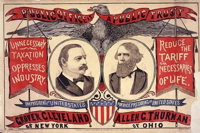 One of Grover Cleveland's election posters