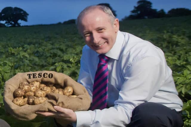 Lewis Cunningham, managing director of Wilson’s Country, Craigavon, a leading supplier of Comber Earlies