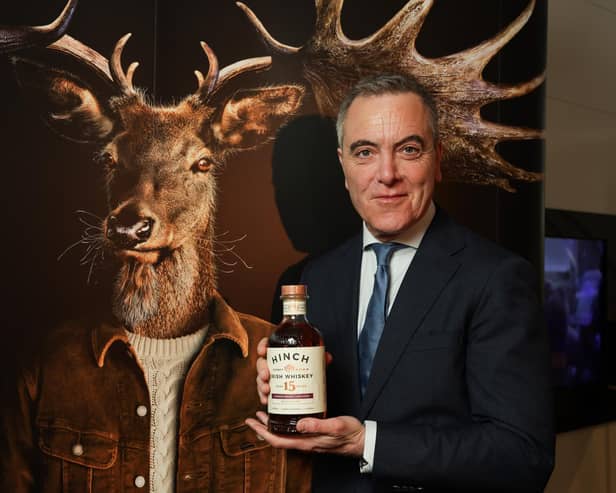 Friend of Hinch James Nesbitt launches new whiskey in Belfast