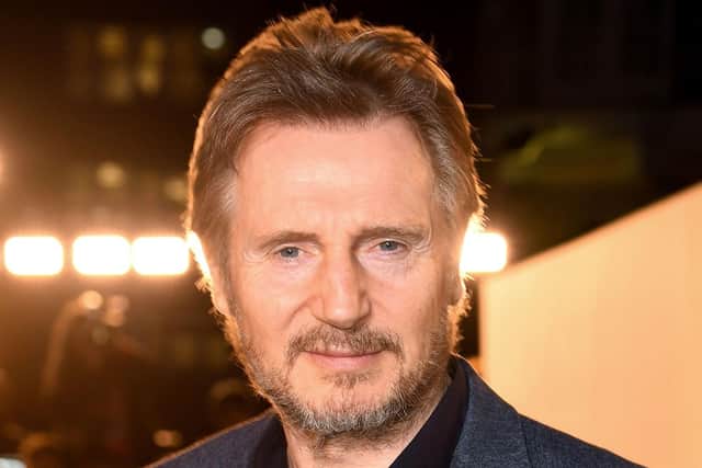 Hollywood veteran Liam Neeson was full of praise for a primary school in his home town of Ballymena