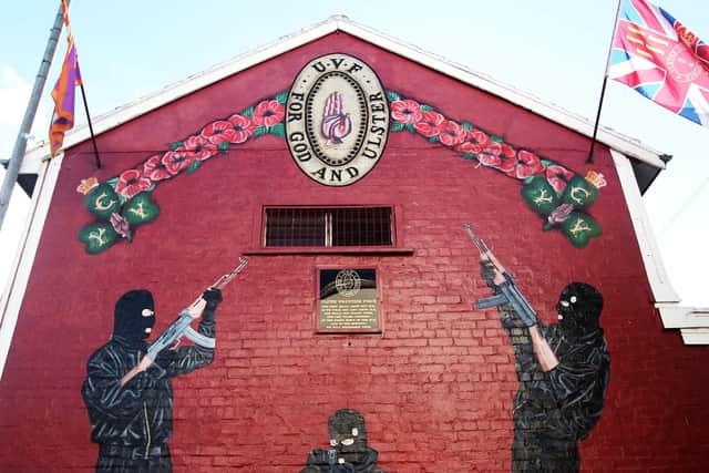 UVF mural on the Castlereagh Road in east Belfast.
