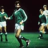 George Best playing in his Windsor Park testimonial in 1988. ​I doubt his detractors contributed as much as he did to his native land