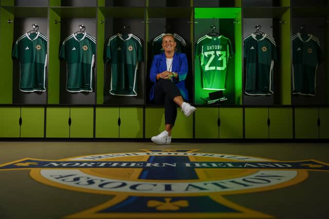 Northern Ireland senior women’s manager Tanya Oxtoby settling into life at the National Stadium. (Photo by Phil Magowan/Press Eye)