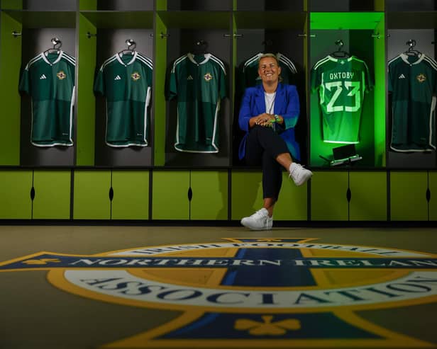 Northern Ireland senior women’s manager Tanya Oxtoby settling into life at the National Stadium. (Photo by Phil Magowan/Press Eye)