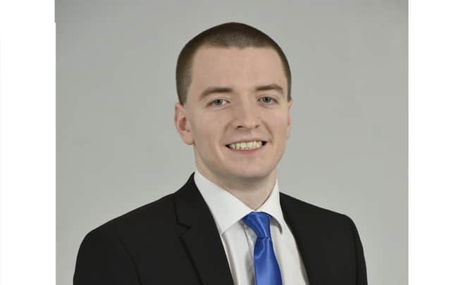The outgoing Ulster Unionist Party member and one-time council candidate from Newtownards Michael Palmer.  He held positions including Vice President of the Ulster Young Unionists and Strangford UUP Diversity Officer