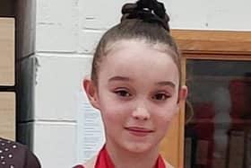 Soley Laverty, 9, from Belfast, recently competed in the British Gymnastics national finals, finishing ninth on floor and 15th overall in the UK.
