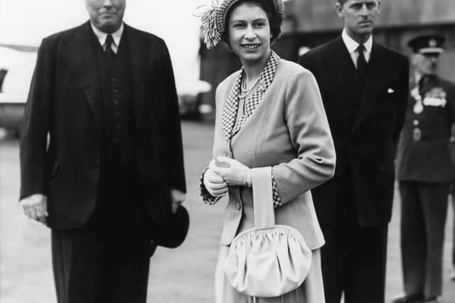 Princess Elizabeth arrives in Belfast for tour, 1949