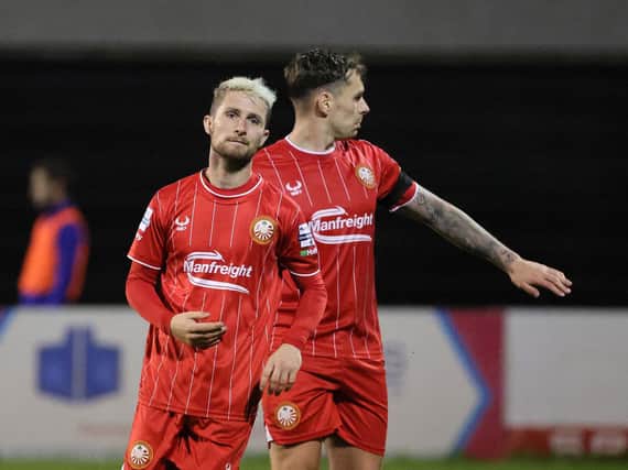Portadown triumph in the Irish Cup after a penalty shoot-out win against Carrick Rangers at the Loughview Leisure Arena