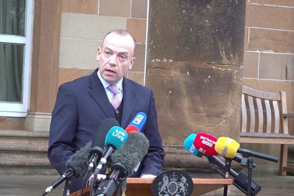 Northern Ireland Secretary Chris Heaton-Harris, who has announced he will not be standing at the next general election, said he would be continuing to campaign for the Conservatives as the 'only party that has and can deliver for the whole of the United Kingdom'