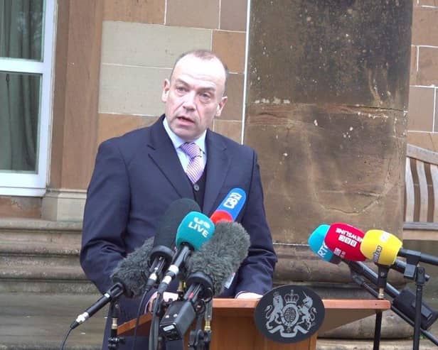 Northern Ireland Secretary Chris Heaton-Harris, who has announced he will not be standing at the next general election, said he would be continuing to campaign for the Conservatives as the 'only party that has and can deliver for the whole of the United Kingdom'