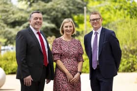 The Northern Ireland Food and Drink Association (NIFDA) has appointed Professor Ursula Lavery MBE as the new Chair of its board. Pictured is new NIFDA chair Ursula Lavery with vice chairs George Mullan and Simon Fitzpatrick