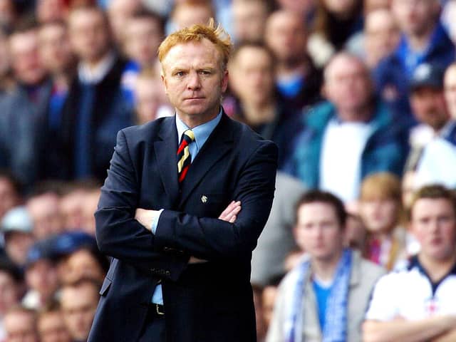 Alex McLeish at Ibrox as Rangers manager in 2004. (Photo by Chris Furlong/Getty Images)