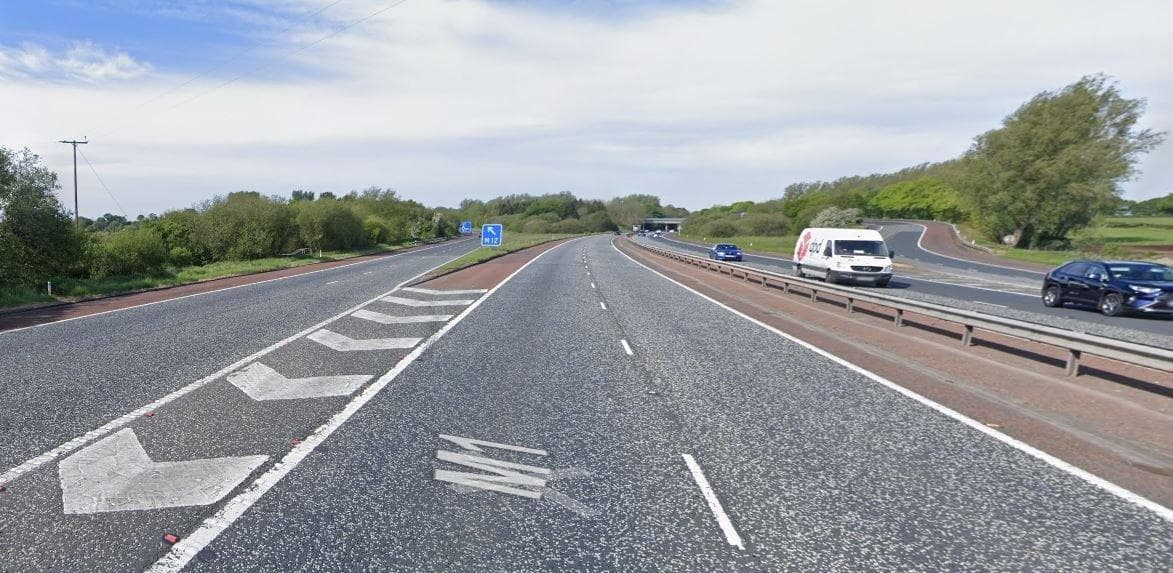 Part of the M1 motorway near Dungannon is currently closed to all traffic