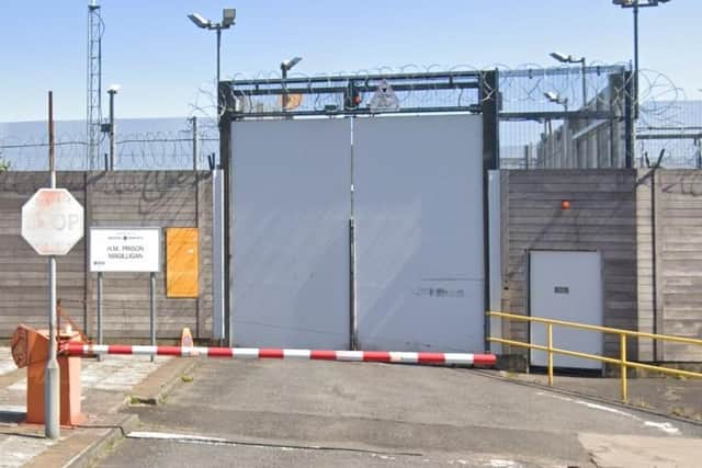 The entrance of HMP Magilligan in Londonderry. Prison inspectors have voiced concern at progress against recommendations made at the prison.
Photo: Googlemaps