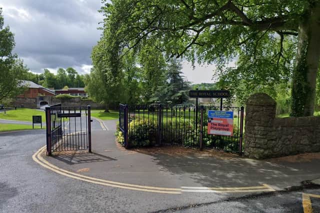 Entrance to Royal School Armagh, whose headmaster has now written to parents about an AI images incident among pupils