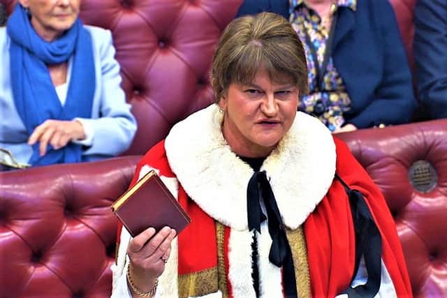 Arlene Foster in the House of Lords
