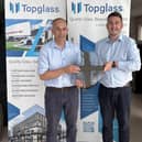 Topglass’ senior management team Hugh McCann (left) and Shane Staunton are delighted by their teams’ recent qualifications