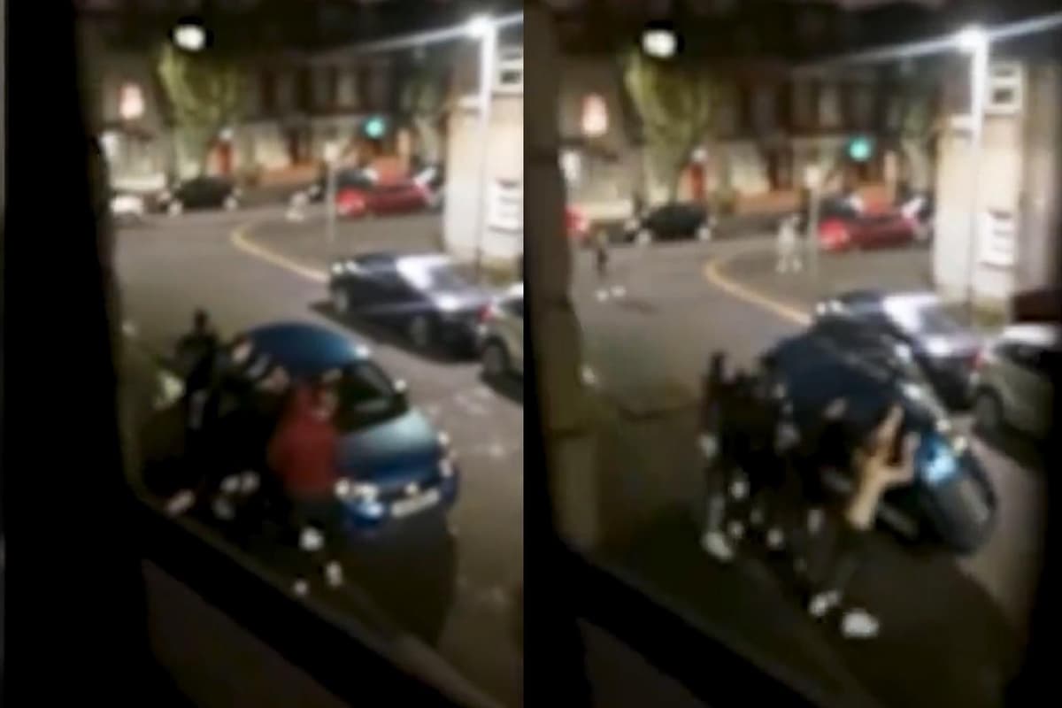 VIDEO: PSNI say enquiries still proceeding into mob who flipped over parked car in Belfast's Holylands district