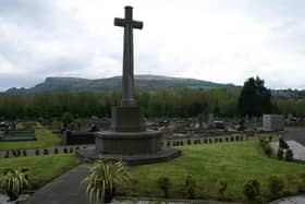 Cross of Sacrifice at Carnmoney main cemetery, Newtownabbey