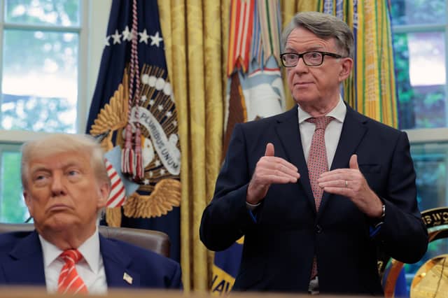 Lord (Peter) Mandelson, seen with President Trump n the White House, has lost his job as UK ambassador to the US