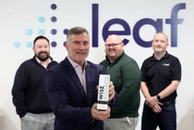 Belfast tech company Leaf IT has secured a major, sought-after international award after being chosen as one out of 44,000 global partners to be recognised as Cybersecurity Partner of the Year 2023 by ConnectWise, a leading Florida-based provider of software solutions. Leaf IT founder and chief executive Steven Goldblatt is pictured celebrating the award with colleagues Barry Donaldson, customer sales manager, operations director Colin Patton and chief technology officer Darryl Heanen