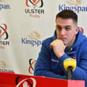 Ulster's James Hume at the Kingspan Stadium during a press conference for the weekend United Rugby Championship clash against Glasgow Warriors at Scotstoun Stadium. (Photo by Arthur Allison/Pacemaker Press)