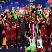 Liverpool manager Jurgen Klopp with the Champions League trophy following victory over Tottenham in 2019