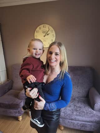 Dungannon mum Janine and her son Mason, who is deaf
