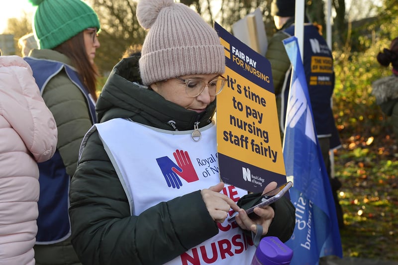 Northern Ireland's nurses are staging a second day of strike action in a dispute over pay and conditions.
