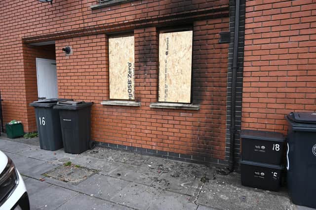 Detectives are appealing for information following a petrol bomb attack on a house in east Belfast last night, Sunday 10th September Picture: Presseye