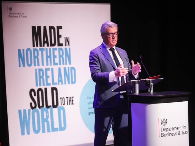 Food and drink businesses in Northern Ireland are set to receive a boost thanks to a high-profile event that aims to help them increase exports and sell their products into new markets. Pictured is UK government Minister for Exports and co-Chair of the Council, Malcolm Offord