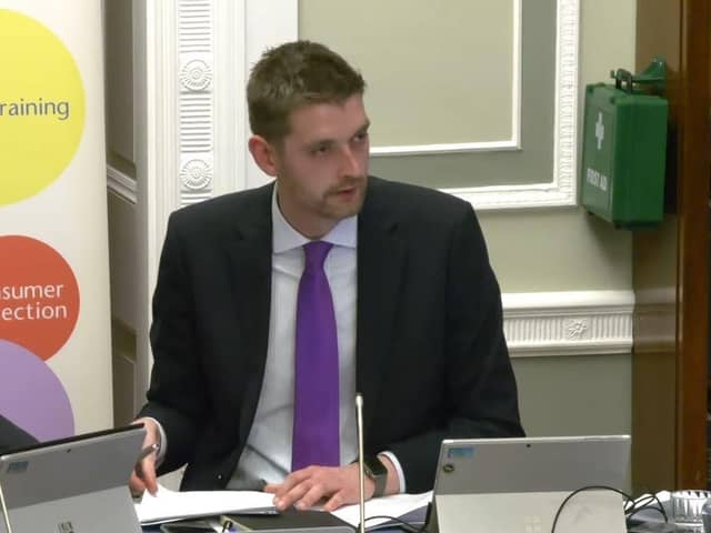 DUP MLA Phillip Brett chairs Stormont's Economy committee
