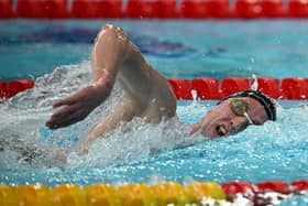 Northern Ireland's Daniel Wiffen claimed silver in the 1500m freestyle final at the Commonwealth Games in Glasgow. (Photo by Oli Scarff/AFP via Getty Images)