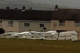 Mattresses at the Craigyhill site in Larne.
