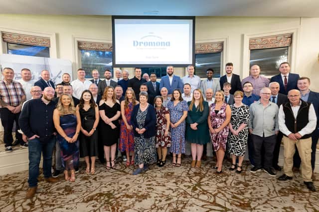 Dairy co-operative Dale Farm has marked the 80th anniversary of its Dromona Cullybackey site, the home of Dromona butter. The milestone was celebrated with a dinner held at Galgorm on Thursday, September 21 attended by both current and former employees.  Pictured are Dromona current employees enjoying the 80th anniversary celebrations