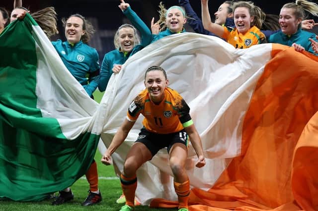 The Republic of Ireland women's team sang the pro-IRA chant after their World Cup play-off win over Scotland in October