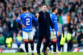 Rangers manager Michael Beale, who remains "super-optimistic" about the future despite suffering the first major setback of his reign.