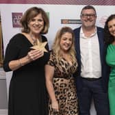 Northern Ireland based agency, Elevator, scooped two awards at the 30th annual Association of Promotional Marketing Companies (AMPC) Star Awards. Pictured are Sara Callanan, Cliodhna Kernohan, Michael McCrory and Erin Murphy from Elevator