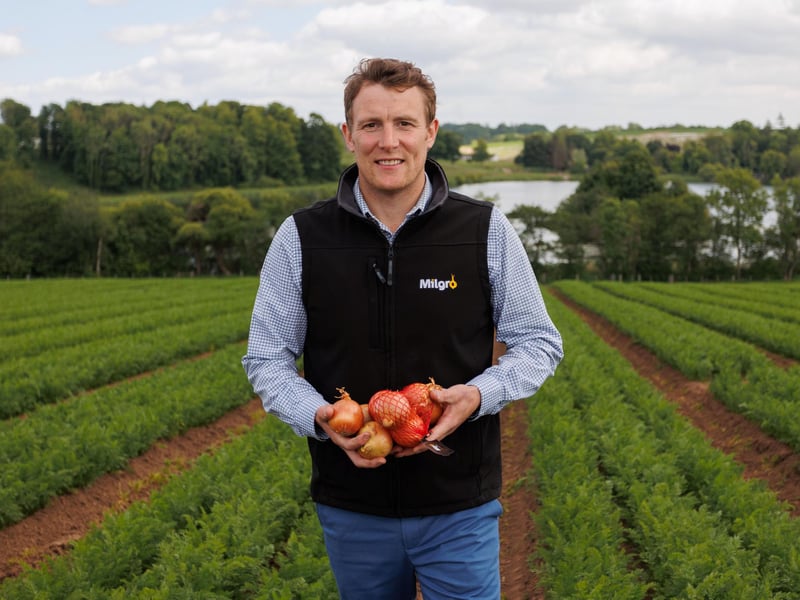 Tesco Northern Ireland is celebrating nearly two centuries of combined partnership with a core number of its local fresh produce suppliers. Pictured is Milgro Onions – William Miller, operations manager
