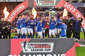 Linfield lift the League Cup trophy after the final at Windsor Park that was played last Sunday. While society is becoming increasingly secular, it is particularly sad to note the extent to which those from the loyalist community have repudiated their rich evangelical Protestant heritage. Pic Colm Lenaghan/Pacemaker