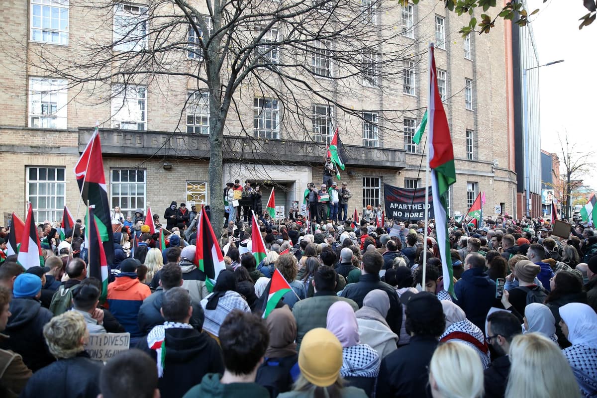 Pro-Palestine rallies have been held across the UK and Ireland in support of the besieged Gaza Strip