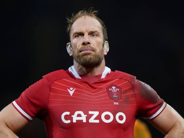 Wales' record cap holder Alun Wyn Jones, who is available for selection to face Guinness Six Nations opponents Scotland at Murrayfield.