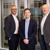 Northern Ireland fund manager Whiterock has announced the appointment of Chris Trotter as an investment director on its new £75m equity investment fund. Pictured is Whiterock director David McCurley, investment director Chris Trotter and CEO Paul Millar