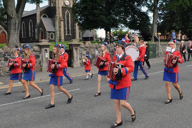 Mavemacullen Accordion Band pictured at the annual ‘Relief of Derry Parade’ in Lisburn.