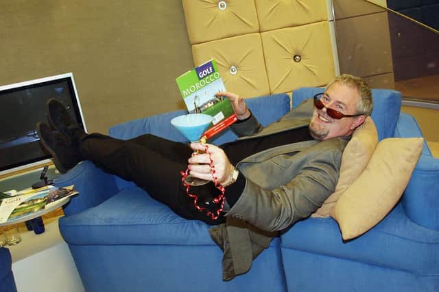 Taking a well earned rest in 2003, at the end of the 14th series of UTV's Kelly. PICTURE BY STEPHEN DAVISON