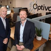 George McKinney, director of technology & services, Invest NI and Richard McLaughlin, senior director software engineering and site lead, Optiva
