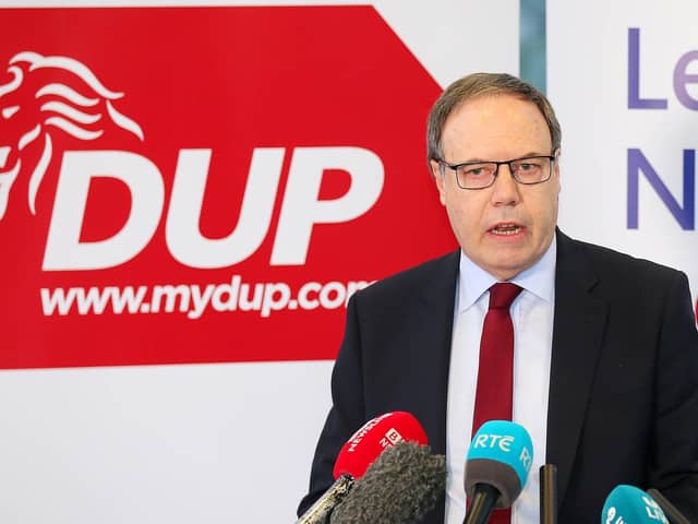 Lord Dodds, who is DUP leader in the Lords, says the report by peers into the Windsor Framework shows that it "utterly" fails the party's seven tests. While the party already said in its council manifesto that it failed the tests, he is now saying so with particular emphasis. Picture by Jonathan Porter/PressEye