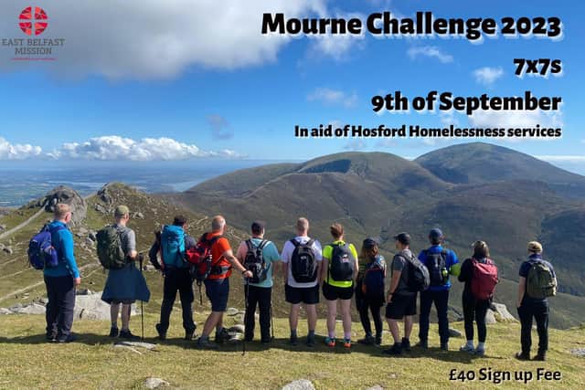 Sign up to the Mourne hiking challenge with East Belfast Mission and help the homeless