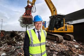 Maxol is investing £3.8m in local service station developments with modernisation and expansion underway at Maxol Edenderry and Maxol Downpatrick. Construction on both sites will conclude in time for a reopening by the end of the year. Pictured is Maxol, chief executive officer, Brian Donaldson on site as the work progresses at Maxol Edenderry